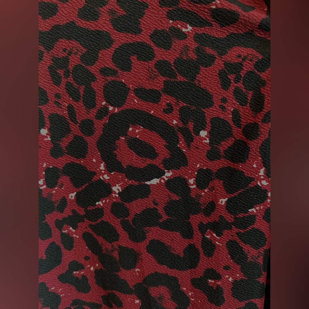 Leopard Print Button-Up Top - Picture 3 of 5